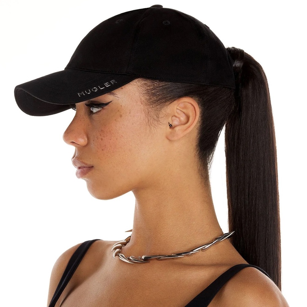 Mugler black cap